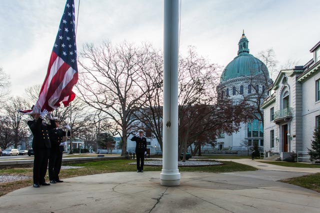 USNA Flag Raising